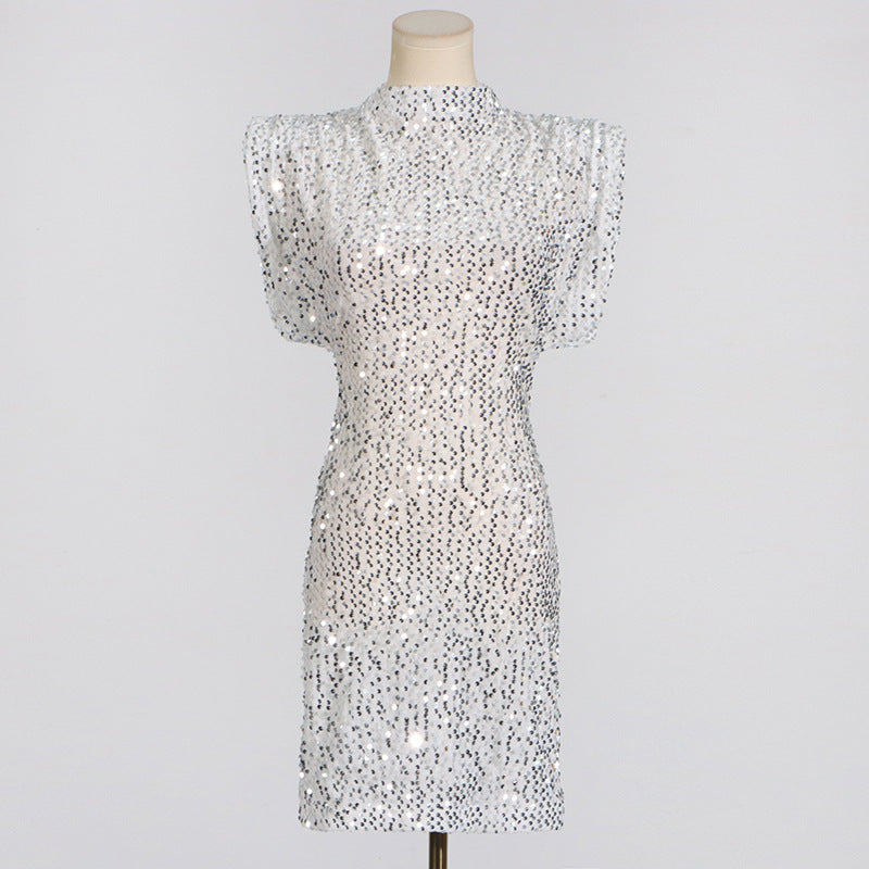 Party On Mini Dress Silver