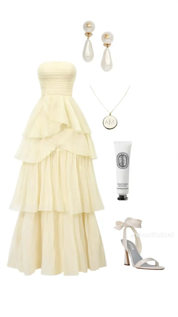 A Line Strapless Pale Yellow Long Party Dress Evening Dress Prom Dresses