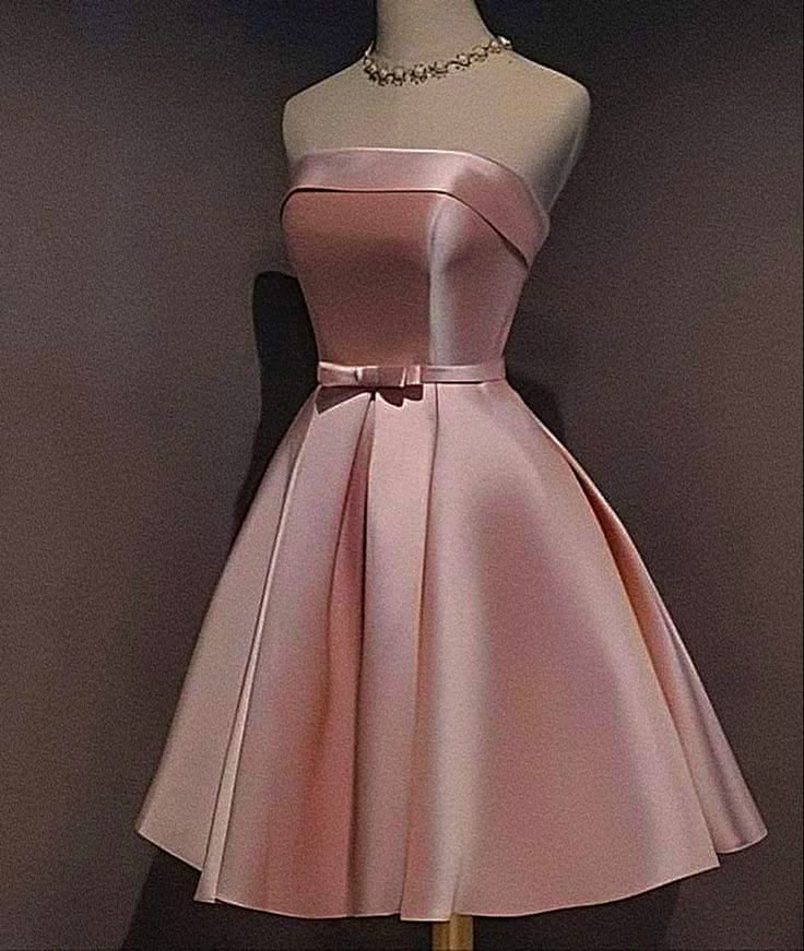 Pink Homecoming Dress Lovely Short Party Dress   fg7998