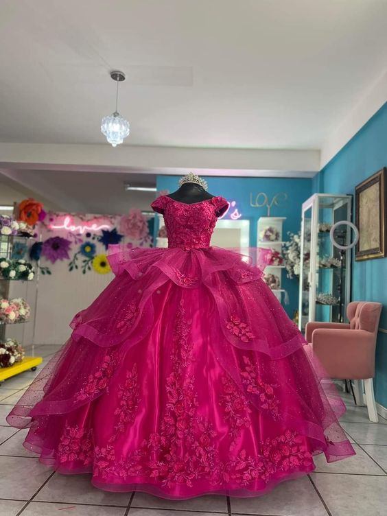A Line Long Ball Gown Evening Dress Prom Dress