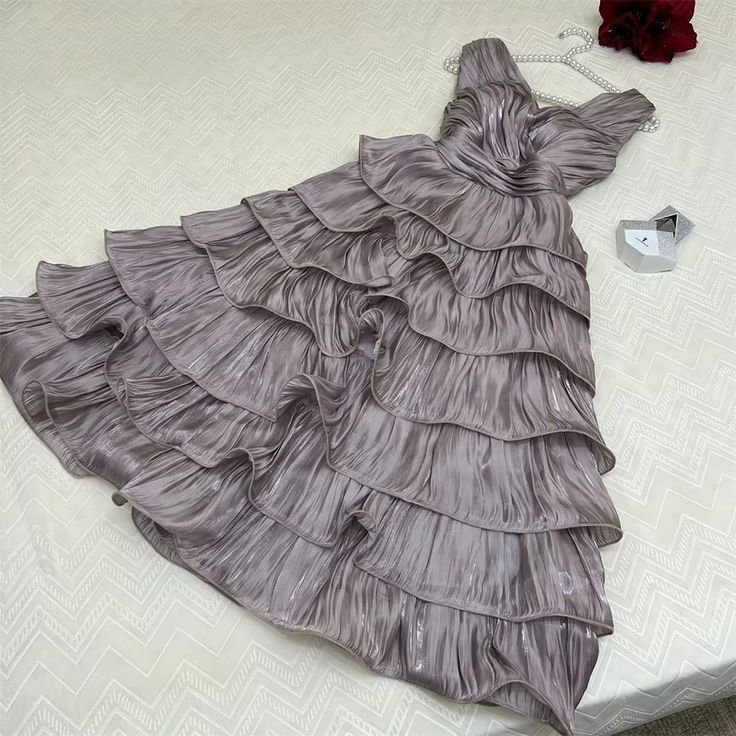 Hot Pink Tiered Ruffles Homecoming Dresses J7749