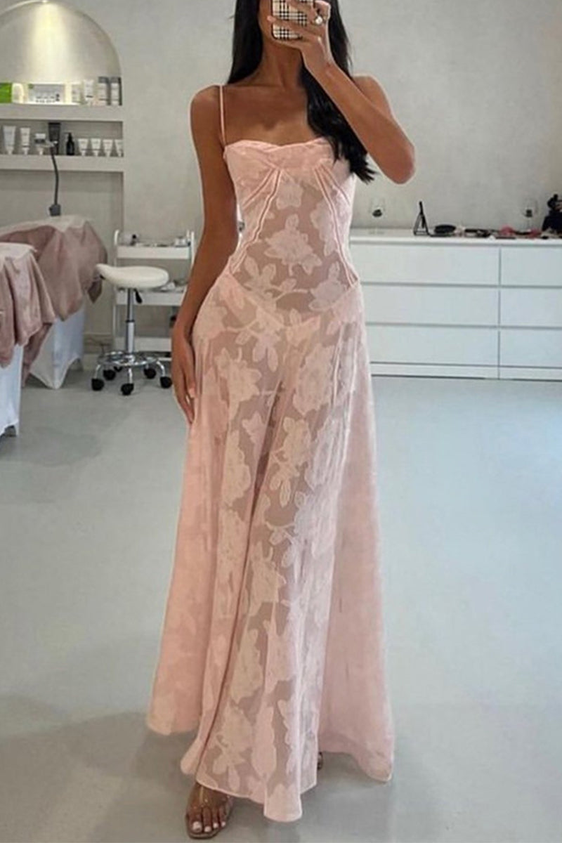 Elegant Formal Solid See-through Evening Dress Dresses - View 4 | VelvetHem