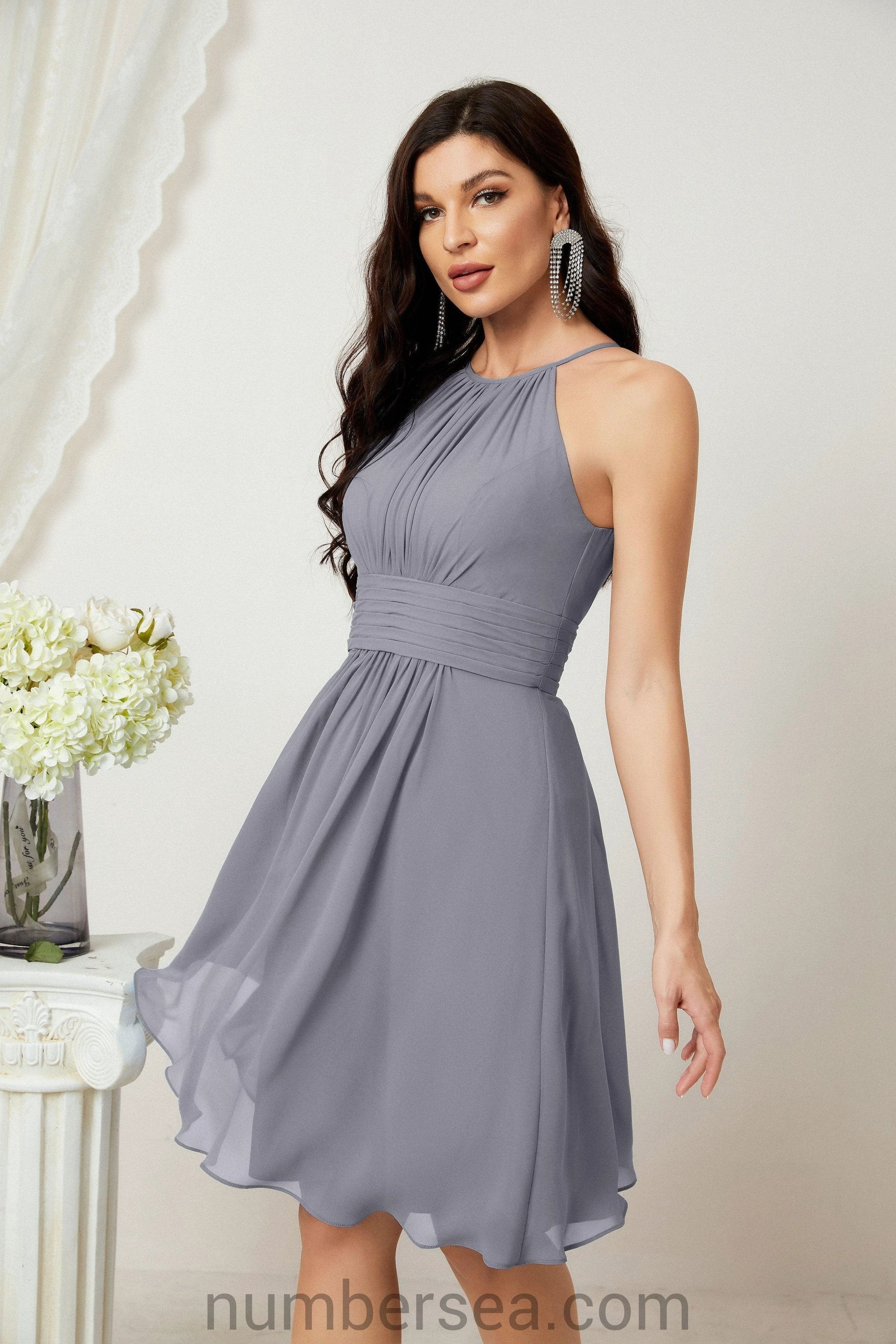 Halter Homecoming Dresses Formal Evening Party Cocktail Dress 28011 Clearance sale (ZD16954)