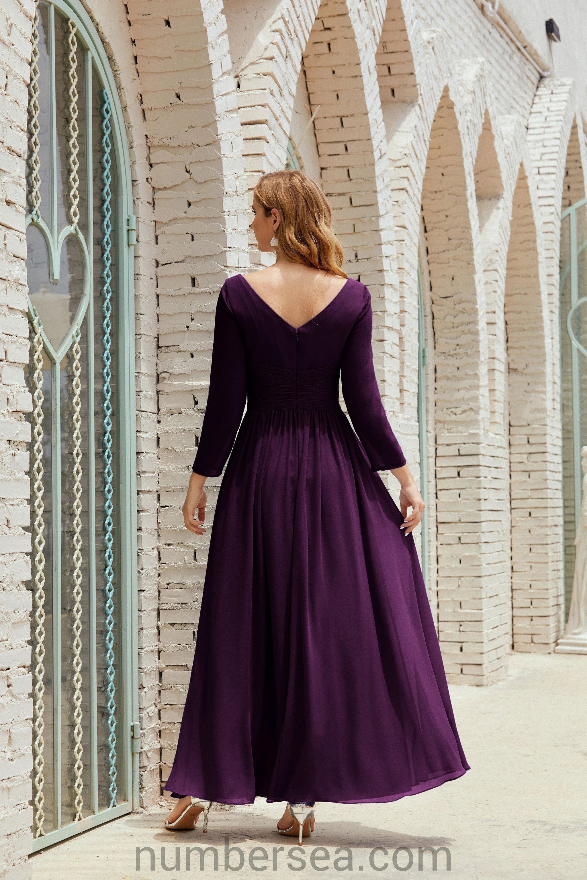 ZapDress Bridesmaid Dress Chiffon Formal Party Dress Evening Dress 28016 (ZD16992)