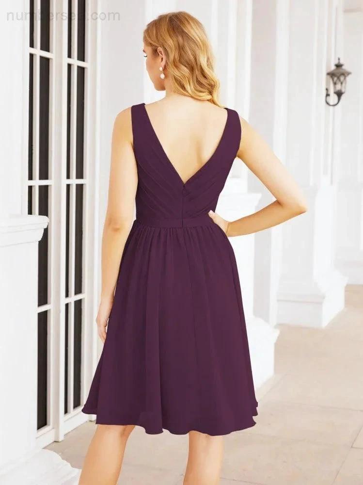 ZapDress Homecoming Dresses Knee Length Skirt V Back 28062 (ZD16943)