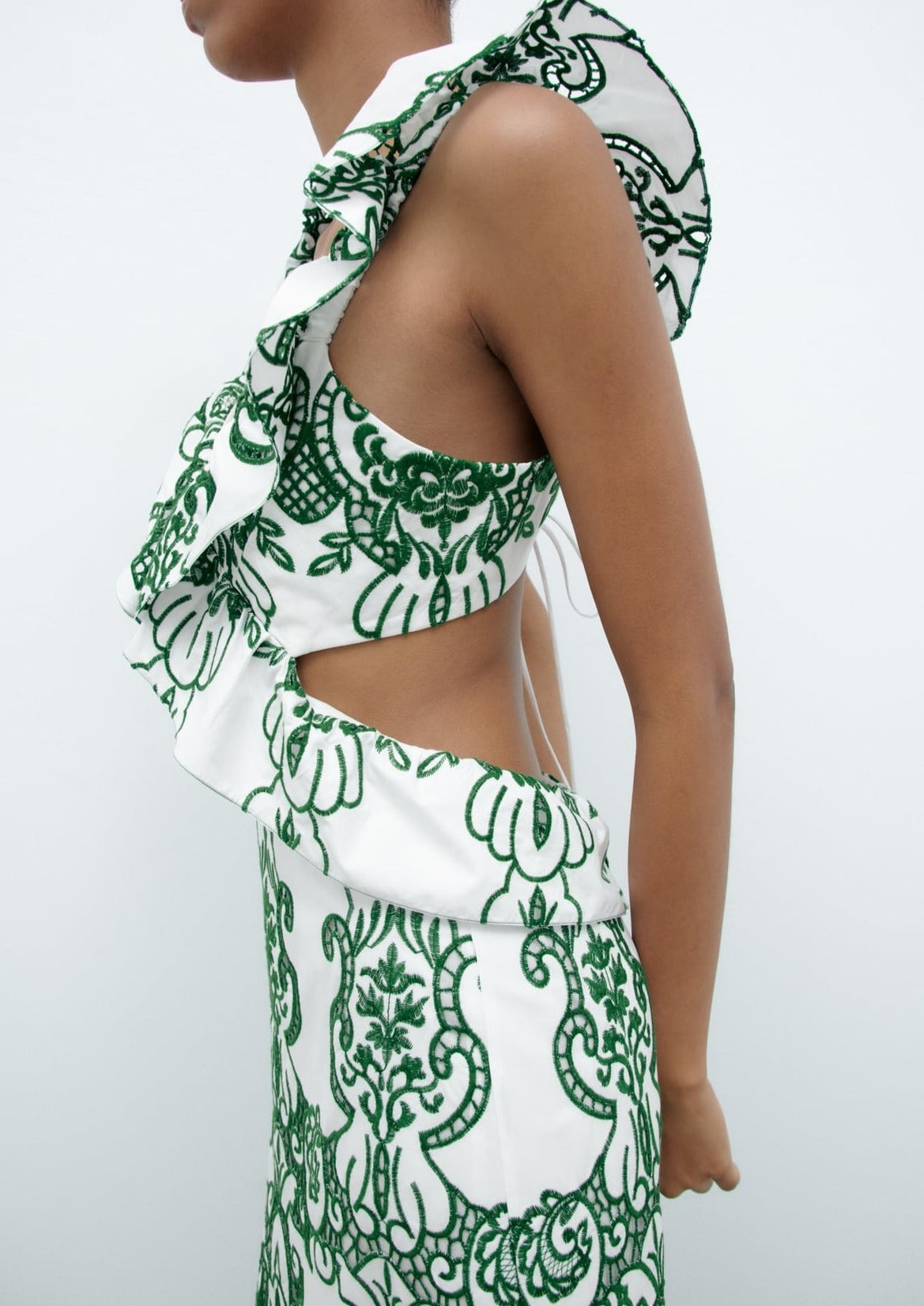 Krystel Statement Long Dress with Slit Chic Silhouette Collection