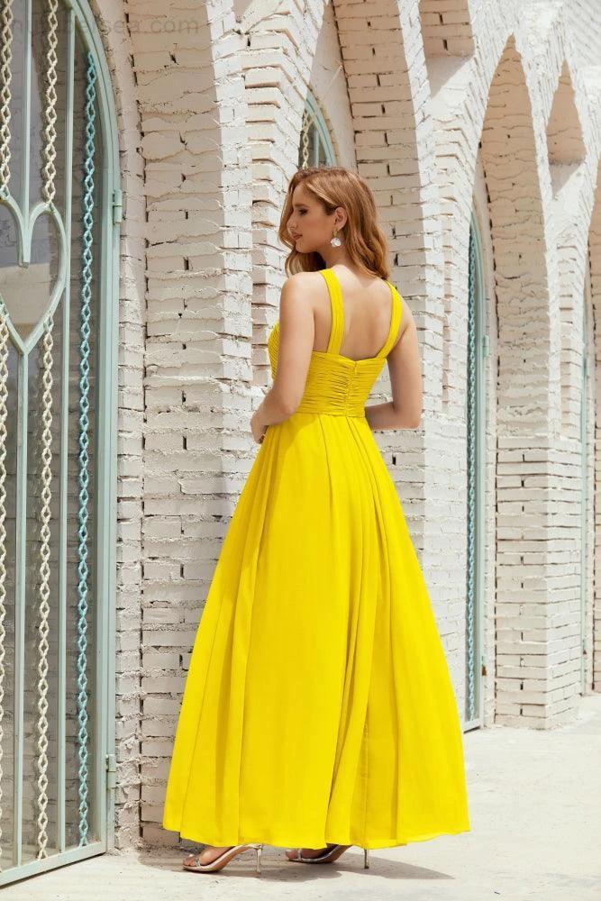 Halter Bridesmaid Dresses Formal Cocktail Prom Gown 28015 (ZD16956)