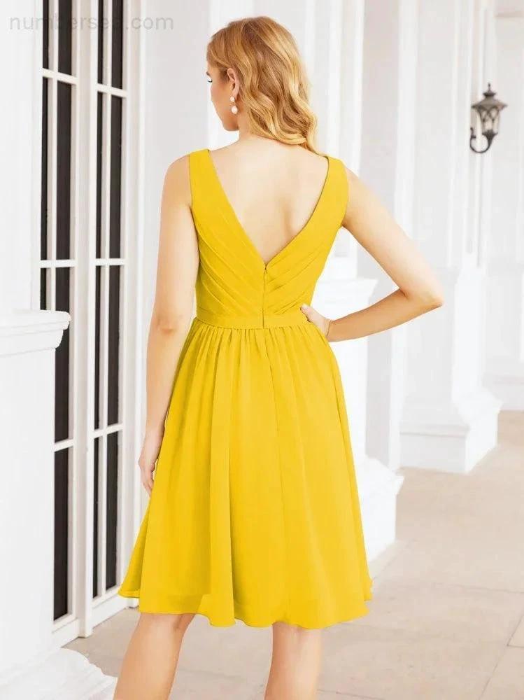 ZapDress Homecoming Dresses Knee Length Skirt V Back 28062 (ZD16943)