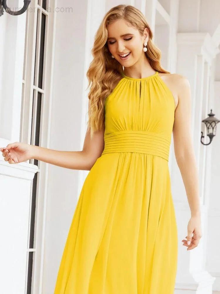 ZapDress Keyhole Bridesmaid Dresses Sleeveless Formal Evening Party Prom Gowns 28043 (ZD17032)