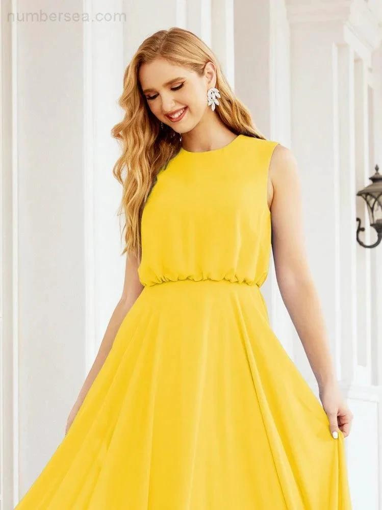 ZapDress Sleeveless Long Bridesmaid Dress A line Formal Evening Prom Gown 28025 (ZD17053)
