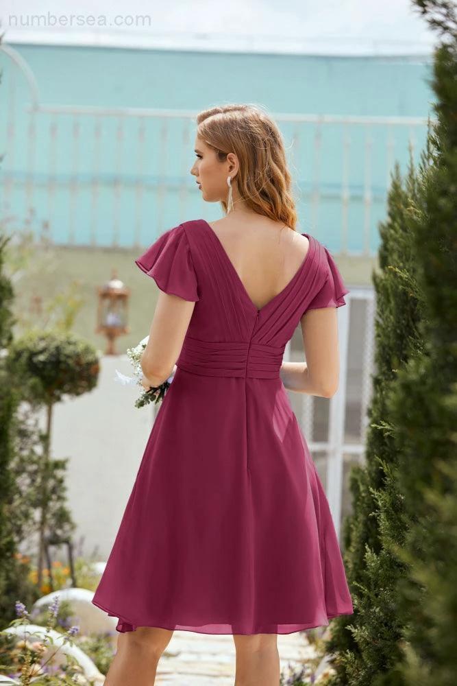 Knee Length Homecoming Dresses Formal Cocktail Prom Gown 28013 (ZD16946)