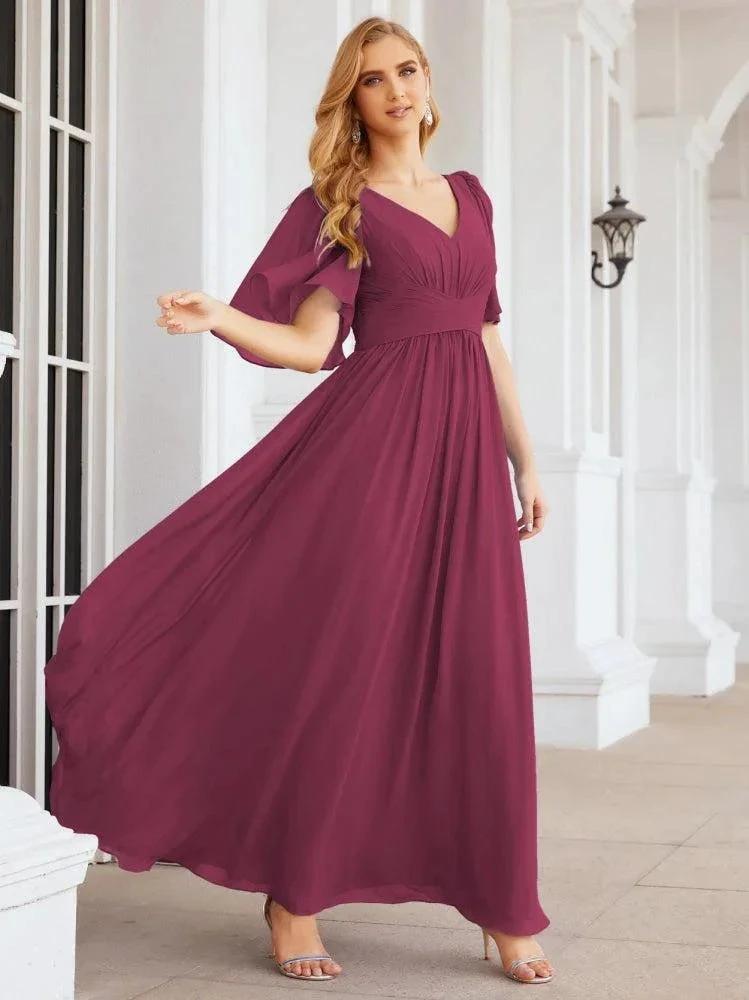 Numbersea Bridesmaid Dresses for Women Wedding Long Party Prom Dress 28068 by numbersea
