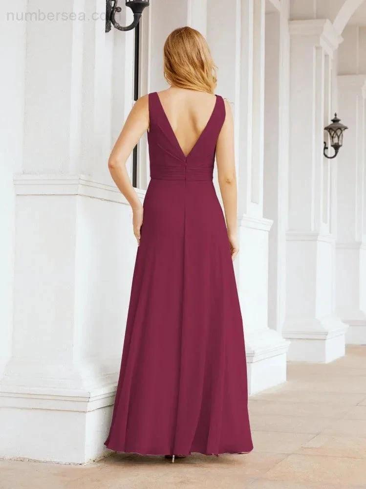 ZapDress Bridesmaid Dresses for Wedding Ruffles Long Formal Prom Gowns 28039 (ZD16999)