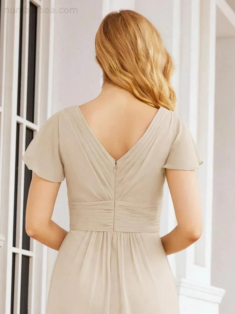 ZapDress Formal Prom Gowns for Mother of The Bride Cap Sleeves Bridesmaid Dress 28047 (ZD16958)