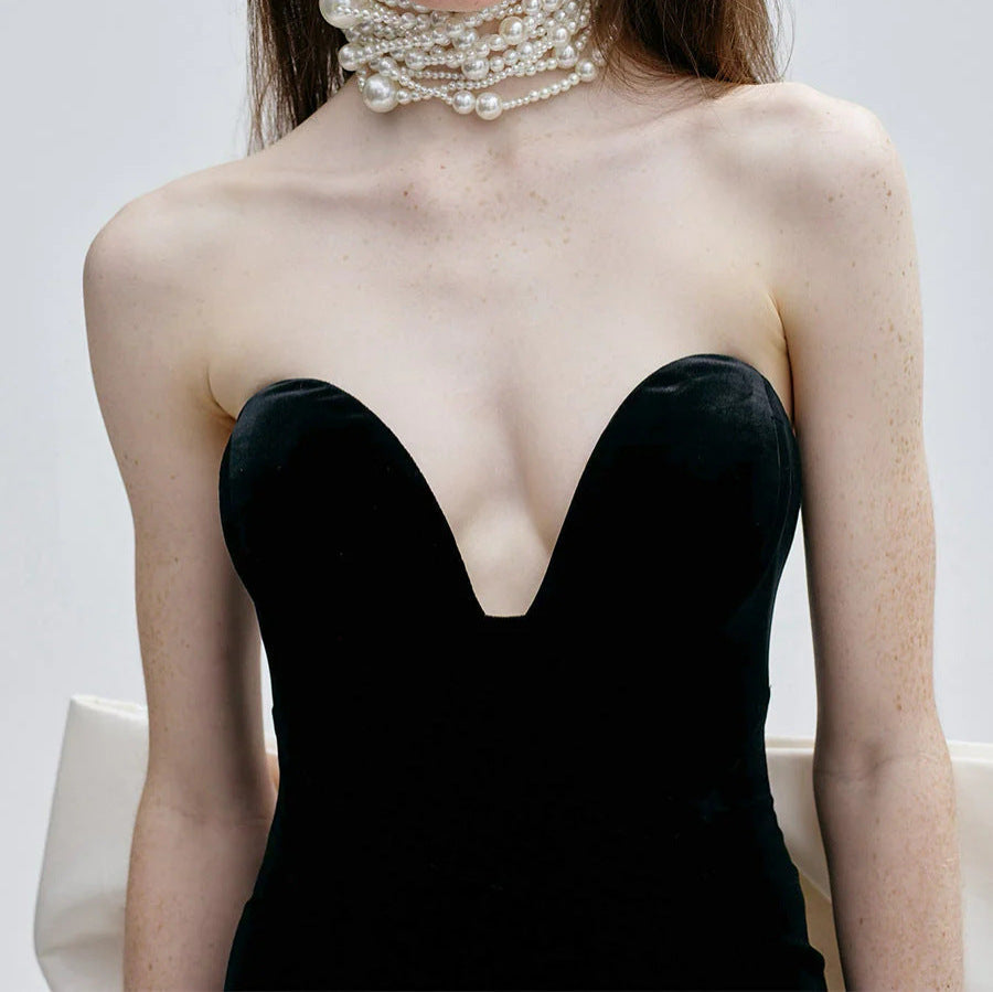 Floor-Length Backless Sequin Prom Dress - View 2 | VelvetHem