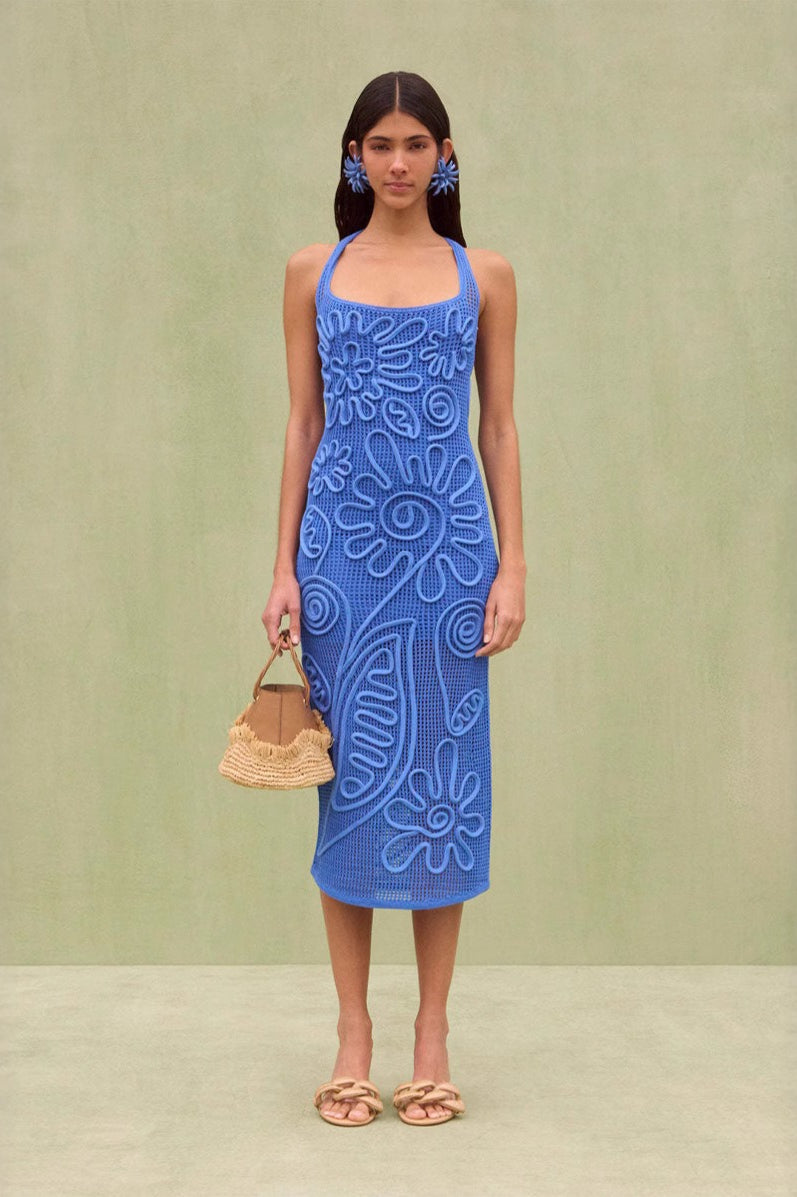 Knit Sleeveless Solid Color Backless Maxi Sweater Dress - VelvetHem