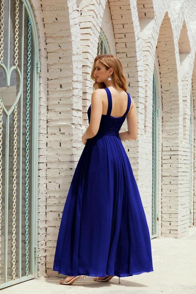 Halter Bridesmaid Dresses Formal Cocktail Prom Gown 28015 (ZD16956)