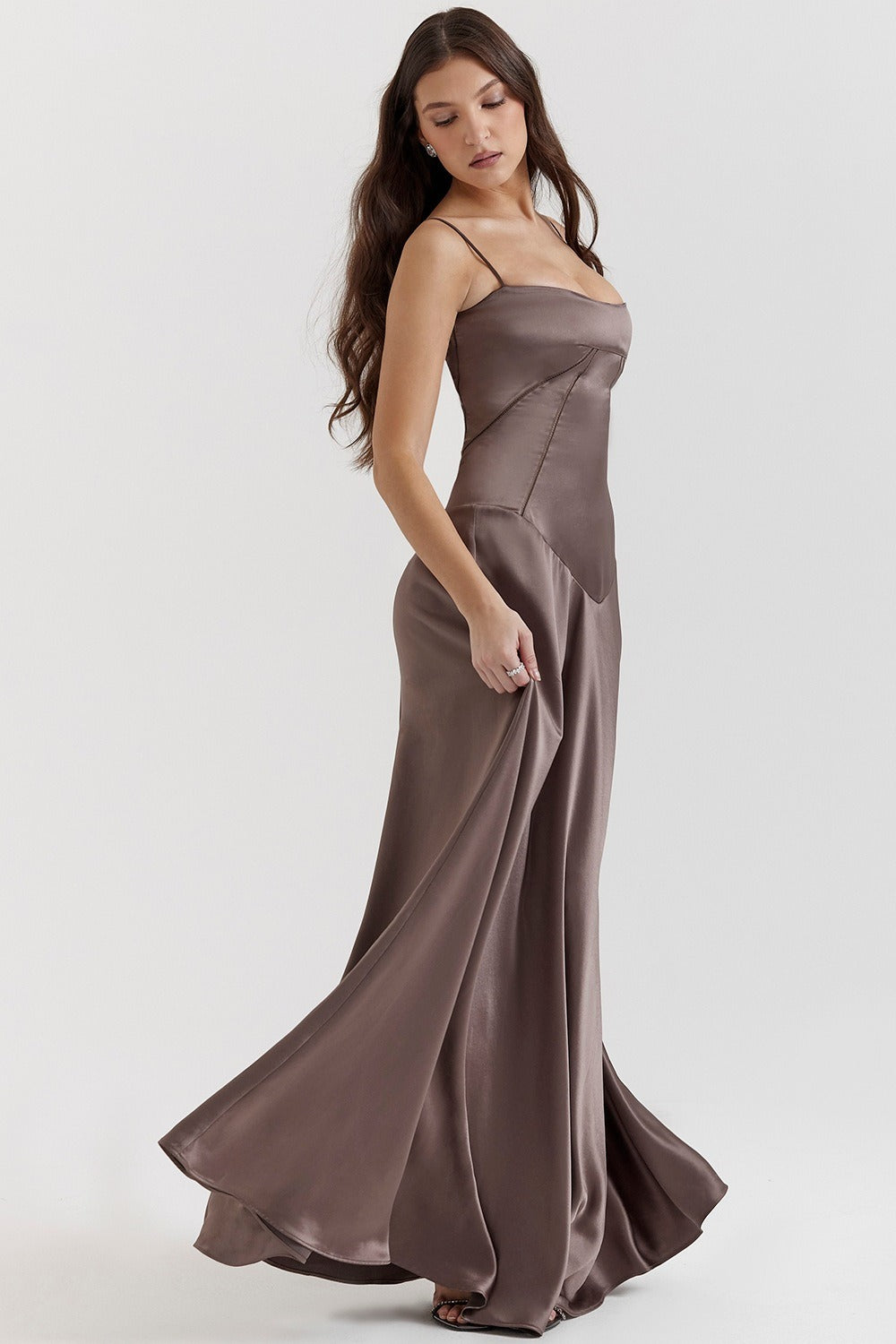 Classic Elegant Cami Backless Dress for Modern Fashion Wear