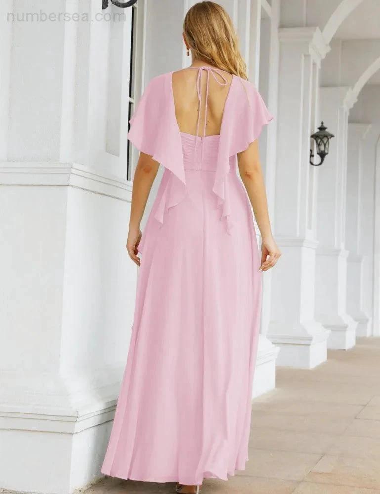 ZapDress Bridesmaid Dresses Backless Formal Prom Gowns for Evening Party Mother of The Bride Dress 28040 (ZD16998)