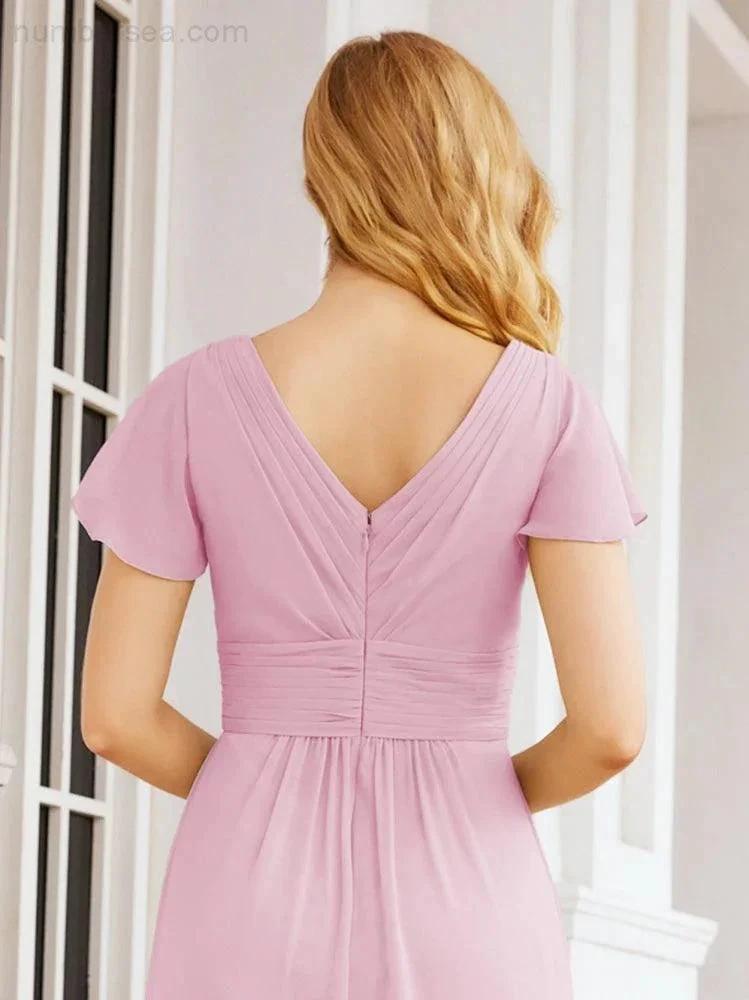 ZapDress Formal Prom Gowns for Mother of The Bride Cap Sleeves Bridesmaid Dress 28047 (ZD16958)