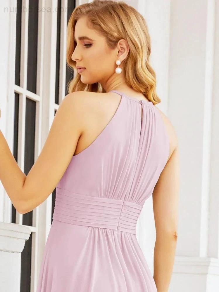 ZapDress Keyhole Bridesmaid Dresses Sleeveless Formal Evening Party Prom Gowns 28043 (ZD17032)