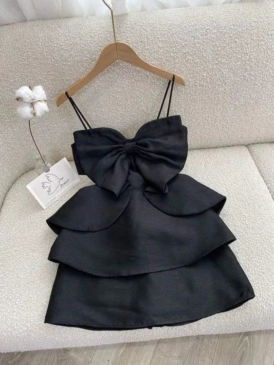 Lovely Black Homecoming Dress Black Cocktail Dress (ZD12105)