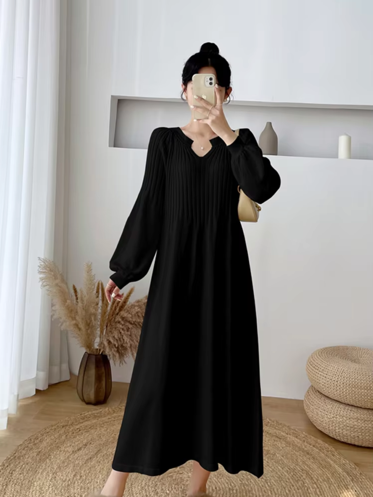 Leticia Statement Loose Knit Maxi Dress for Women Evening Wear Edit