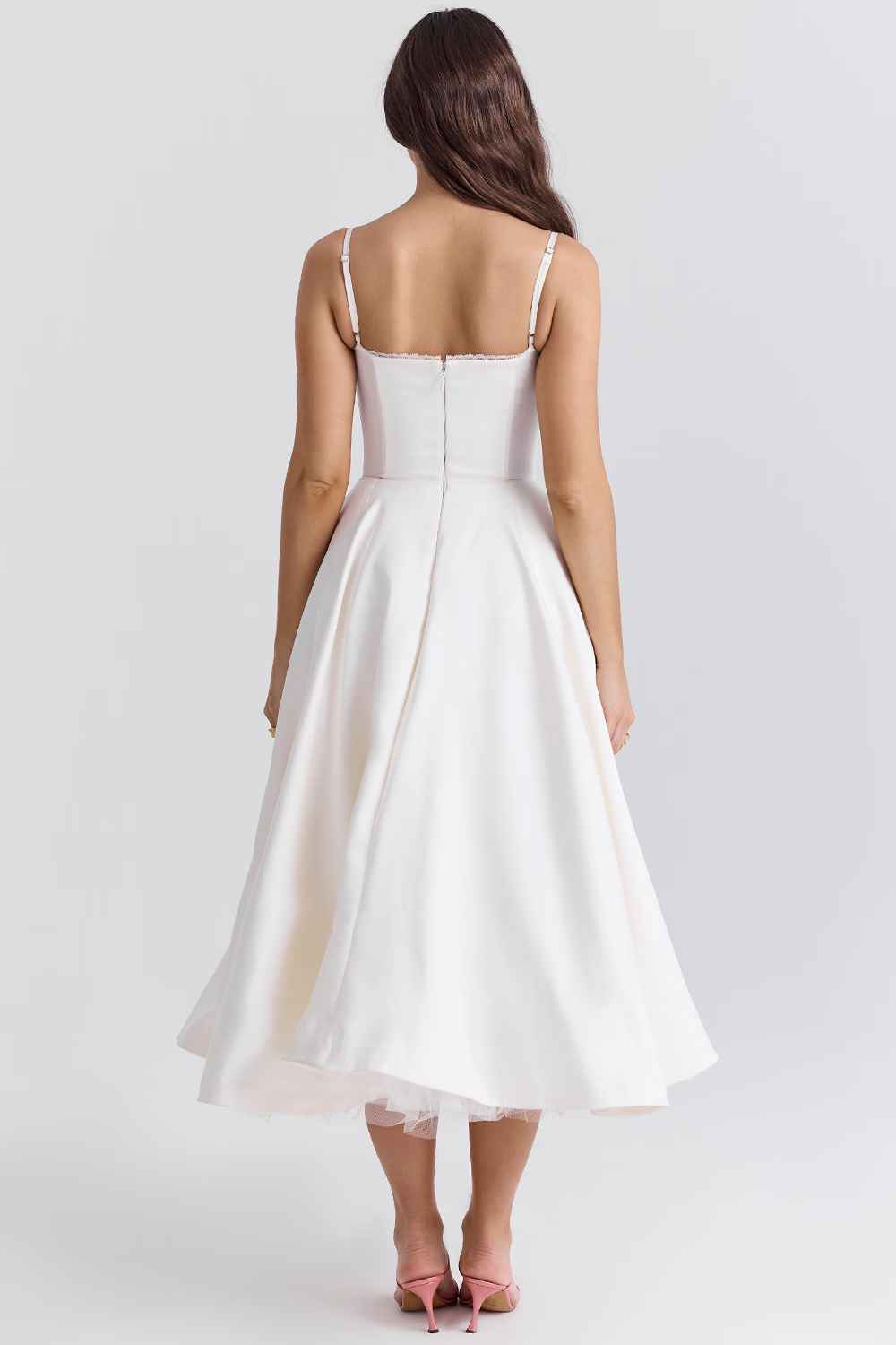 Beatriz Boutique Satin Dress for Parties Designer Edit