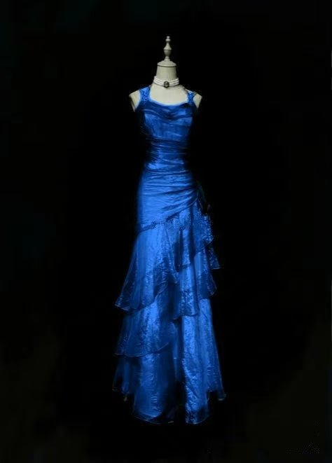 Elegant Layered A Line Evening Dress Long Prom Dress Y7776 - View 7 | VelvetHem