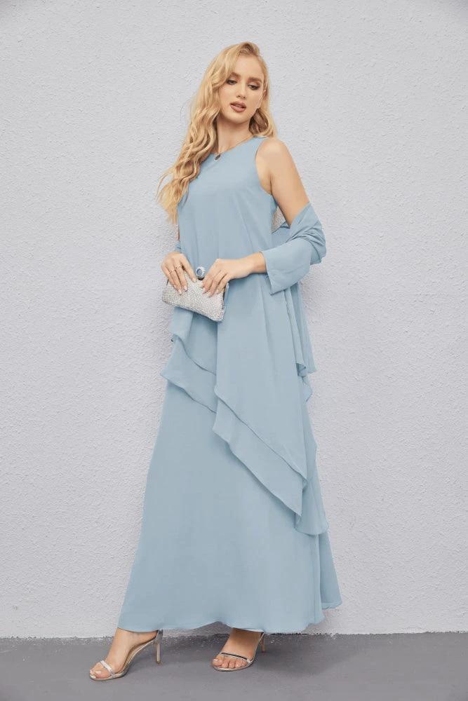 Mother of Bride Dresses with Open Front Lightweight Cardigan Formal Prom Gown 28081 by numbersea