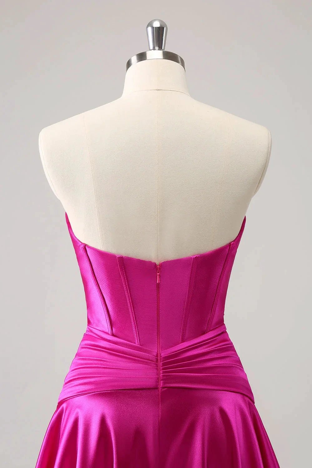 Cute Fuchsia A Line Sweetheart Criss Cross Corset Homecoming Dress with Ruffles (ZD11465)