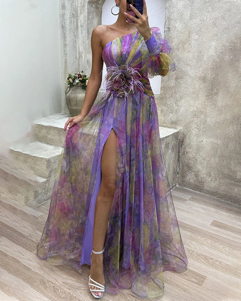 Fernanda Exclusive Off Shoulder Party Dress Elevated Occasion Wear