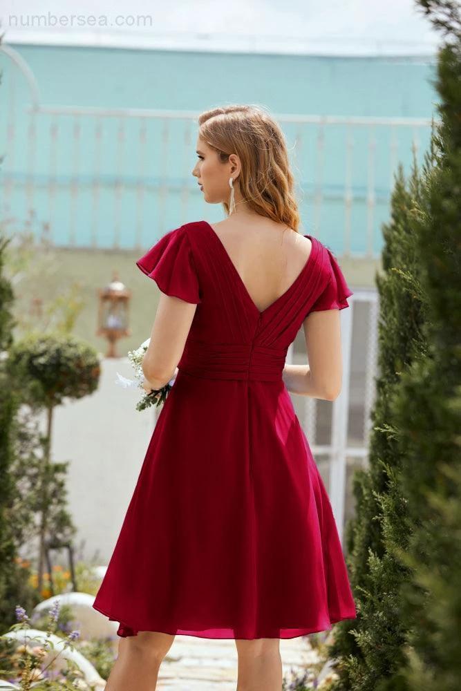 Knee Length Homecoming Dresses Formal Cocktail Prom Gown 28013 (ZD16946)