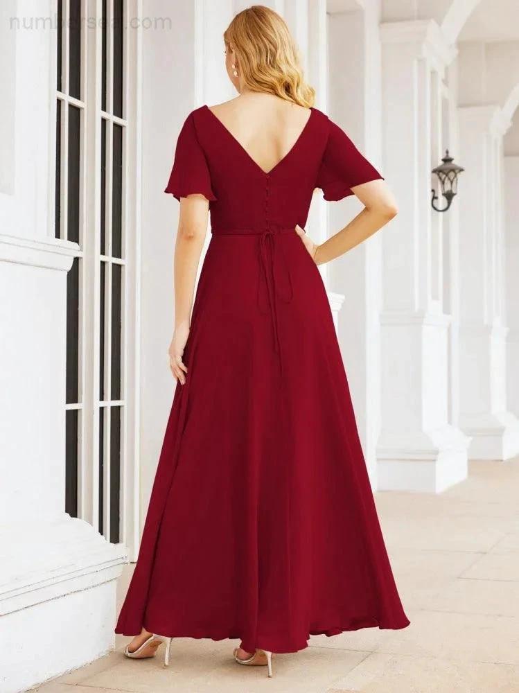 ZapDress Formal Prom Gowns for Mother of The Bride Short Sleeves Bridesmaid Dress 28049 (ZD16995)