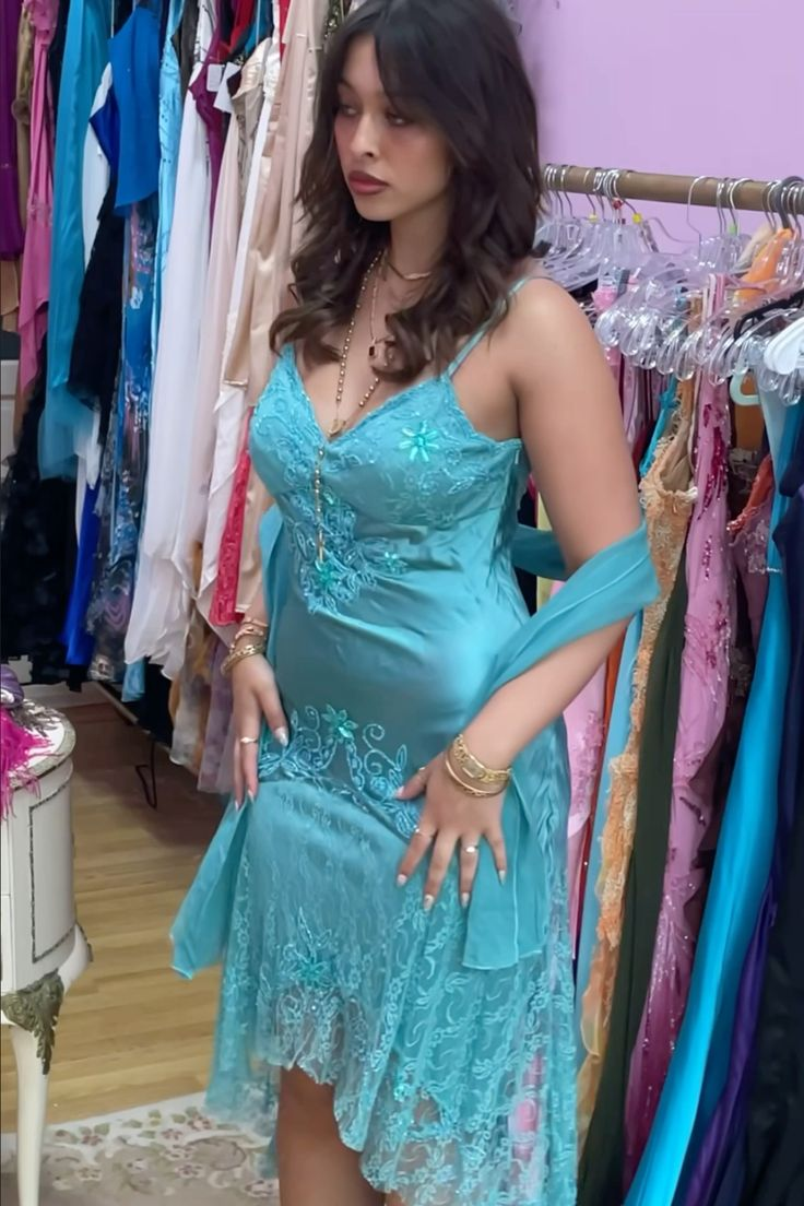 Beaded Vintage Prom Dress Lace Formal Dress