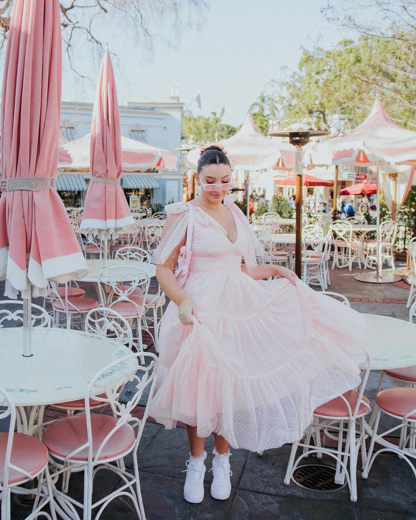 Pink Tulle Prom Dresses Deep V-Neck Pleat Ruched Above Knee Mini Gowns Homecoming Dress Graduation Party