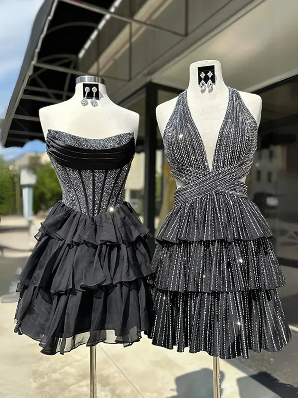 Cute A Line Strapless Yellow Corset Homecoming Dress with Ruffles Beading