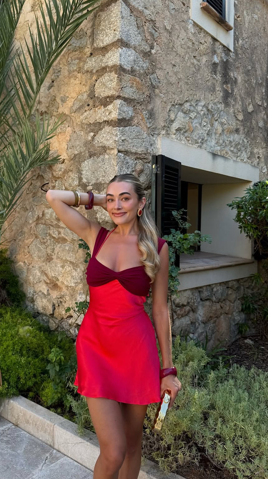 A-Line Red Birthday Dress Short Homecoming Dress