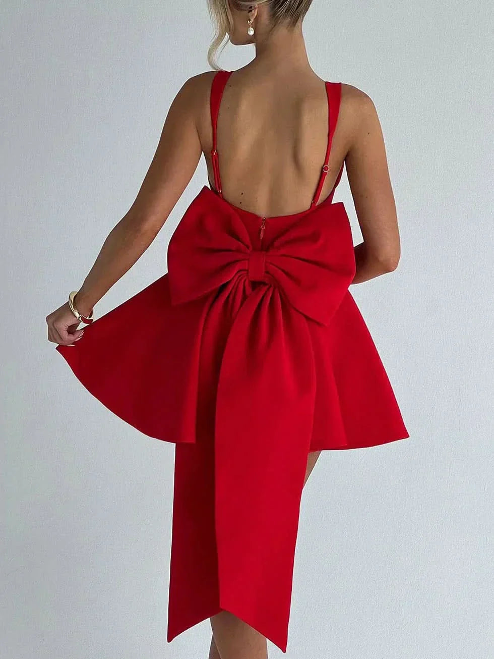 Estelle Bow Mini Dress