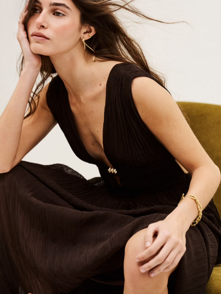 Midnight Goddess Maxi Dress