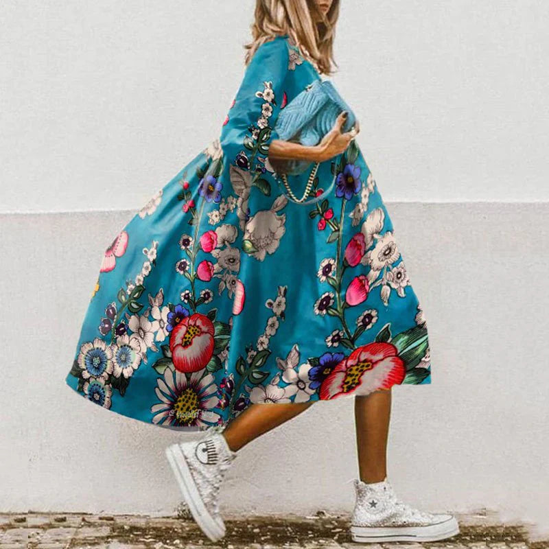 Hebe Aesthetic and Festive Printed Dress Premium Wardrobe Essential