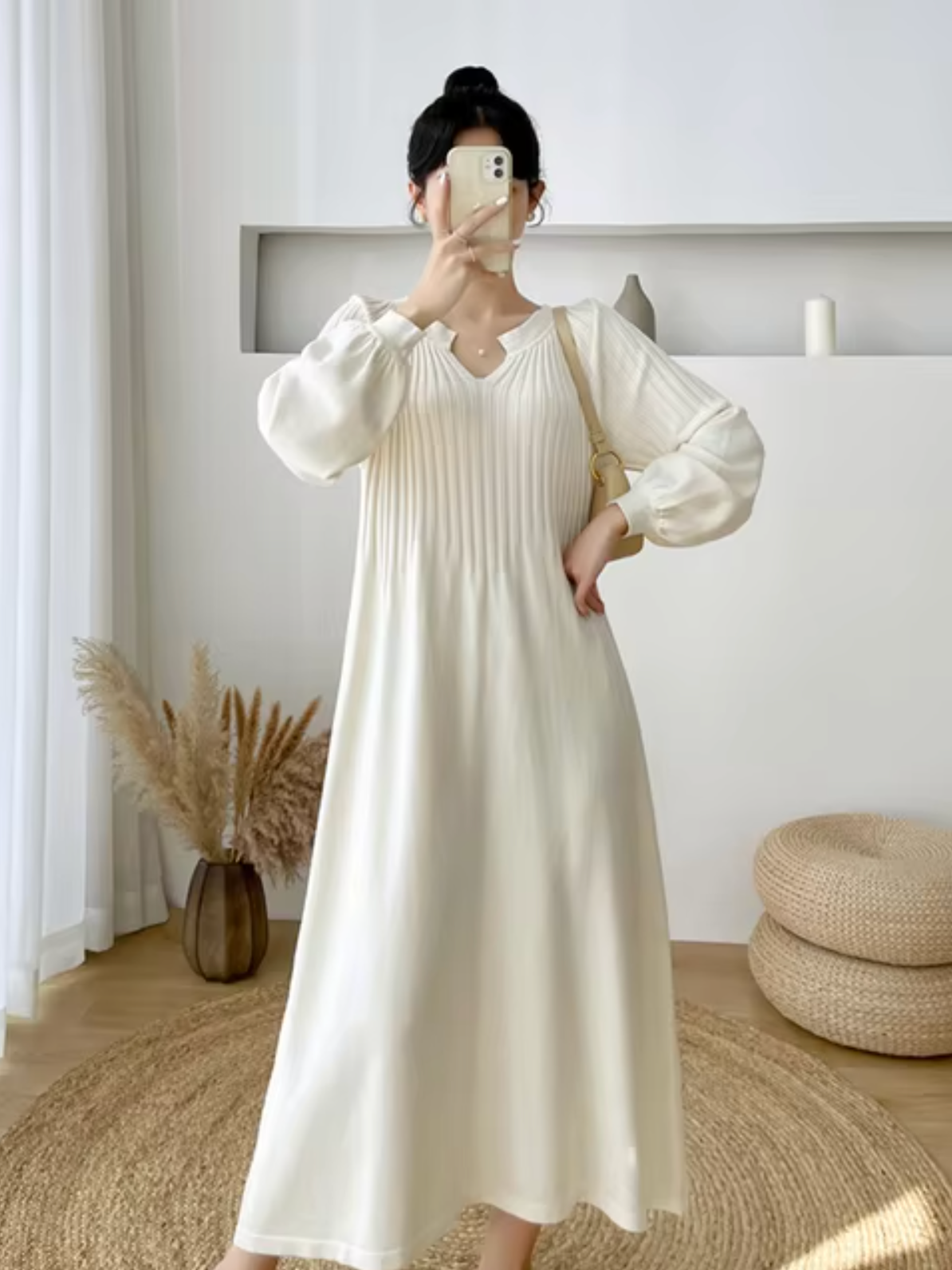 Leticia Statement Loose Knit Maxi Dress for Women Evening Wear Edit