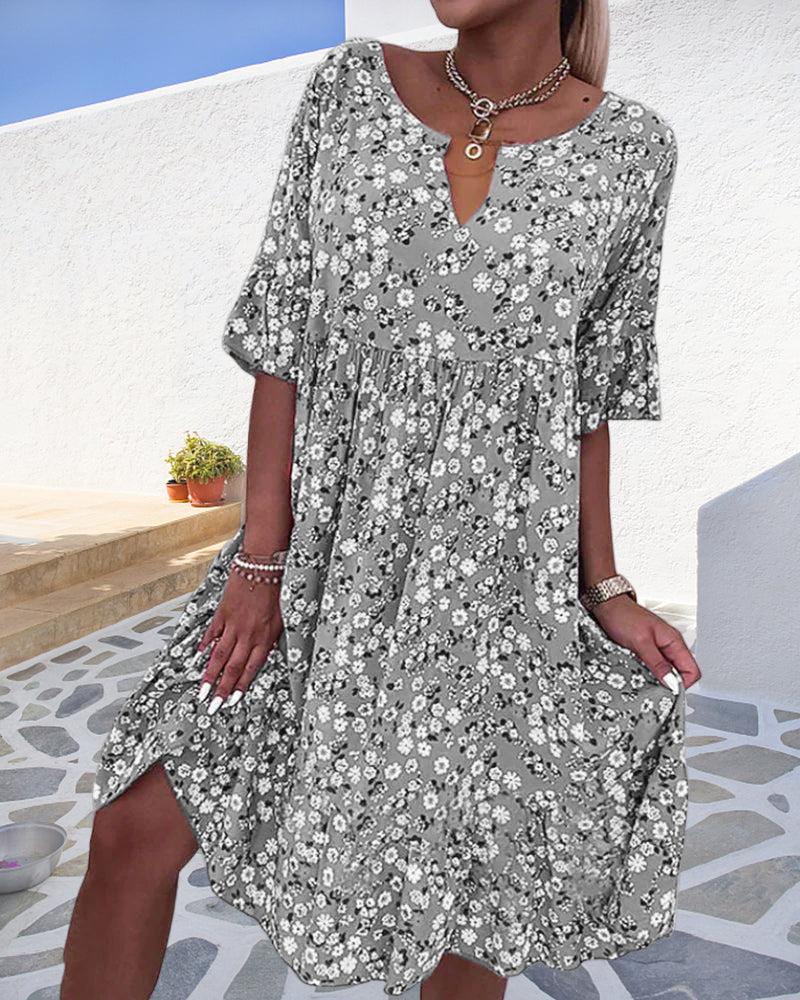 Fidelia Half Sleeve Dress for Women Stylish Outfit