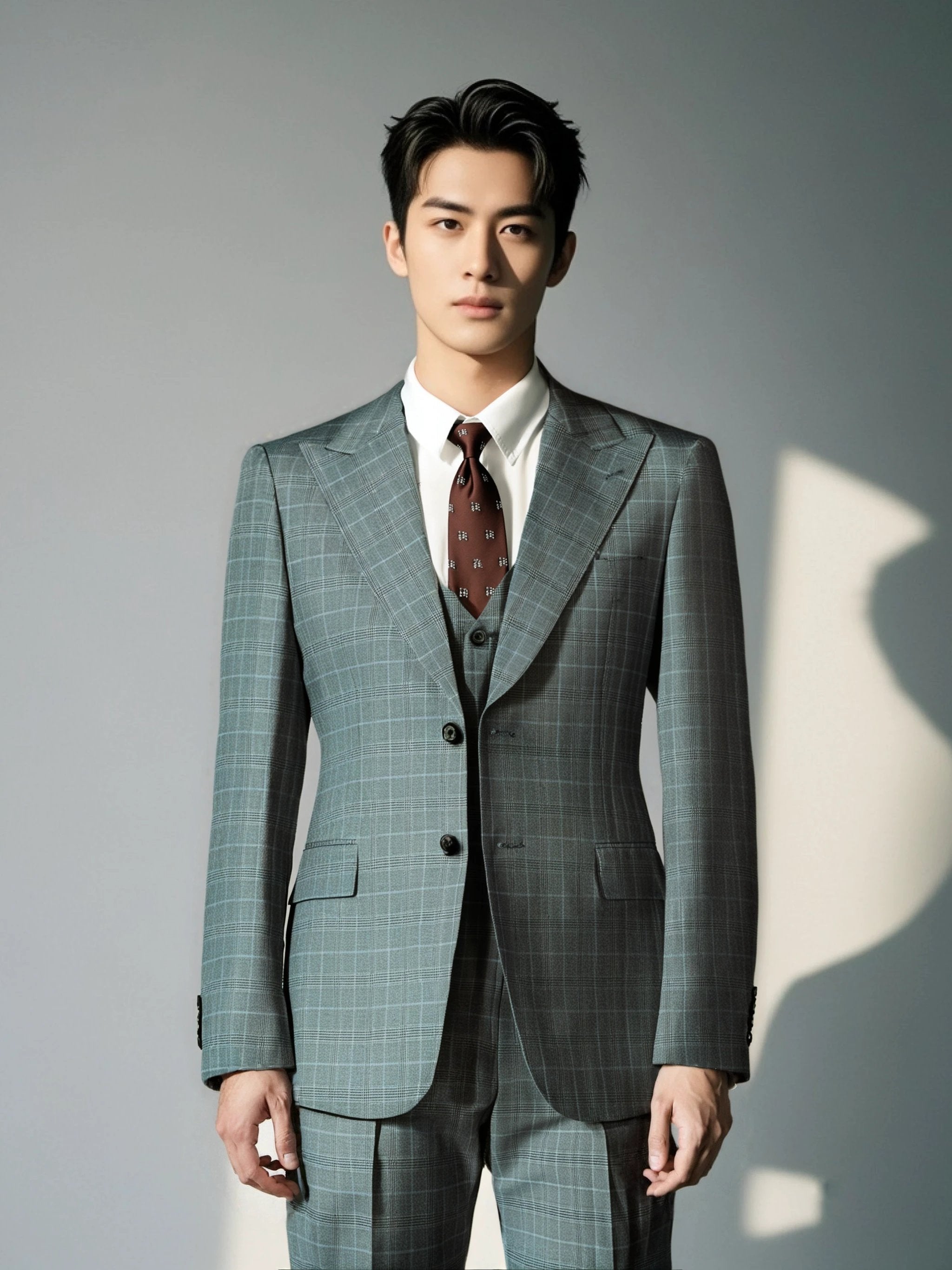 Diberon Mens Three Piece Slim Wedding Suit For Groom And Groomsmen (ZD17120)