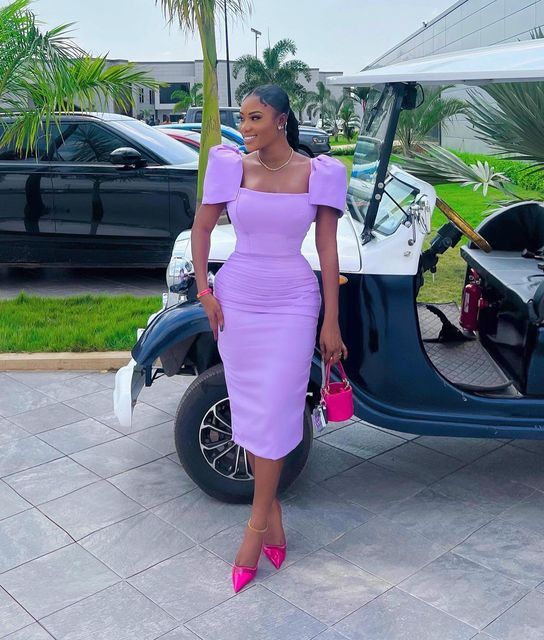Simple lilac evening dresses, prom dress