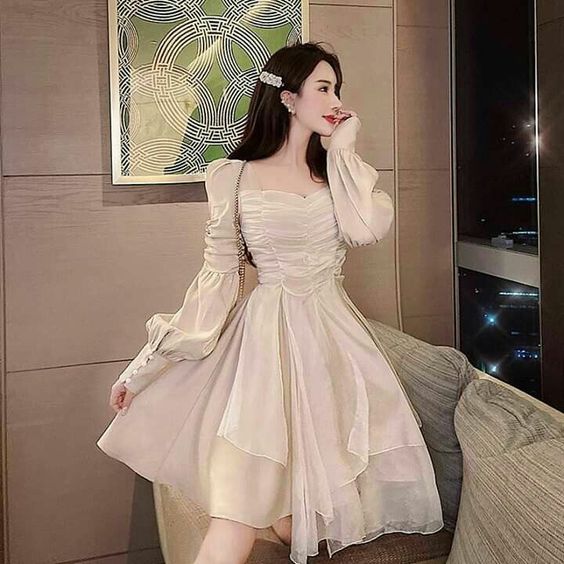 New Arrival Short Party Dress With Long Sleeves Dream Dress Homecoming Dress