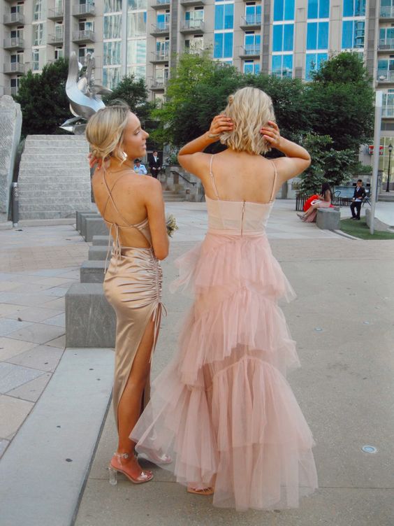 Charming Prom Dress Pink Evening Dress