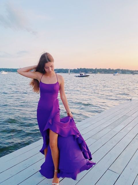 Charming Prom Dress Purple Evening Dress - FashionDia
