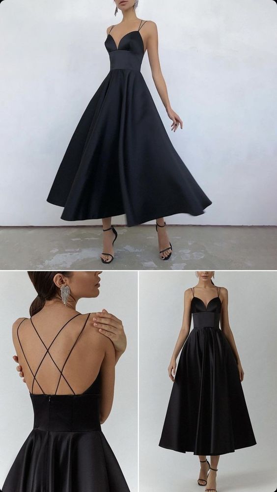Graduation dress A-Line Prom Dresses V-Neck Formal Wedding Evening Party Dresses For Graduation - FashionDia