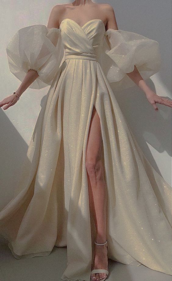 Vintage Tulle shinny Prom Evening Dress